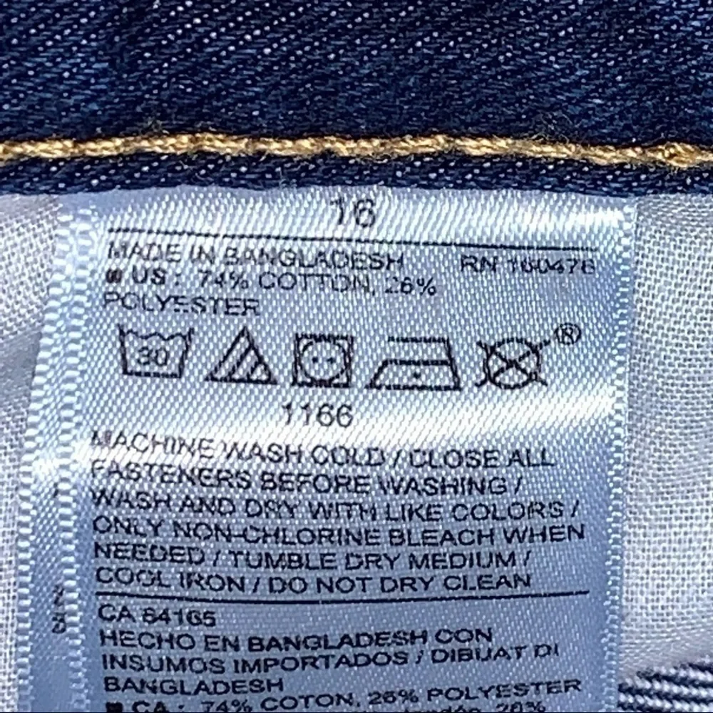 OLD NAVY Girls Size 16 Denim Rough Hem Cuffed Blue Jean Shorts